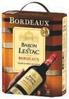 BORDEAUX AOP ROUGE - BARON DE LESTAC en promo chez U Express Reims à 10,50 €