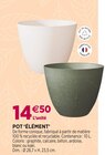Delbard - POT ‘ÉLÉMENT’ : offre du catalogue Promo POT ‘ÉLÉMENT’ à 14,50 € dans le catalogue Delbard ""