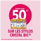 50% avantage carte sur les stylos cristal bic - BIC en promo chez Intermarché Laval