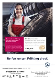 Volkswagen Werkstatt & Auto Prospekt der aktuellen Woche mit 1 Seite, gültig von 01.03.2026 bis 31.05.2026, in Romrod und Umgebung Aktueller Volkswagen Werkstatt & Auto Prospekt in Romrod und Umgebung, "Der Frühling startet mit Power" mit 1 Seite, 01.03.2026 - 31.05.2026