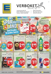 Discounter Prospekt von EDEKA Waldfeucht EDEKA Prospekt: "Aktuelle Angebote", 26 Seiten, 15.09.2025 - 20.09.2025
