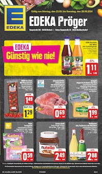 Aktueller EDEKA Prospekt "Wir lieben Lebensmittel!" Seite 1 von 24 Seiten für Thum-Herold