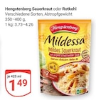Sauerkraut im Angebot bei GLOBUS in Frankenthal Sauerkraut Angebote von Hengstenberg bei GLOBUS Frankenthal für 1,49 €