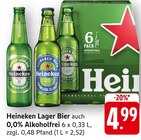 Lager Bier - Heineken en promo chez E center Strasbourg à 4,99 €