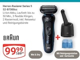 Herren-Rasierer Series 5 52-B7000cc Angebote von Braun bei GLOBUS Bruchsal für 99,99 €