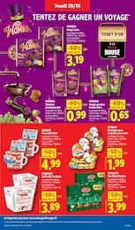 Prix et réduction Kinder Chocolat dans le prospectus Lidl en cours Offre Kinder Chocolat dans le catalogue Lidl du moment à la page 31