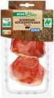 Schweine-Rückensteaks mariniert von REWE Bio im aktuellen REWE Prospekt für 27,90 €