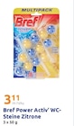 Power Activ' WC-Steine Zitrone Angebote von Bref bei Action Bergkamen für 3,11 €