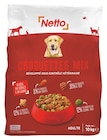 Croquettes mix pour chien adulte au boeuf, aux céréales & aux légumes - NETTO en promo à 9,99 € chez Netto Croquettes mix pour chien adulte au boeuf, aux céréales & aux légumes - NETTO dans le catalogue Netto