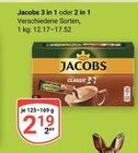 3 in 1 oder 2 in 1 von Jacobs für 2,19 € bei GLOBUS im Angebot 3 in 1 oder 2 in 1 von Jacobs im aktuellen GLOBUS Prospekt