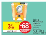 Bougie anti-tabac - GLADE en promo chez Intermarché Angers à 1,17 €