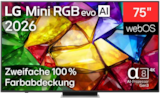 Aktuelles Mini RGB-evo-TV 75MRGB88B9B Angebot bei expert in Kamen ab 1.099,00 €