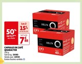 CAPSULES DE CAFÉ QHARACTER - DELTA en promo chez Auchan Hypermarché CAPSULES DE CAFÉ QHARACTER - DELTA dans le catalogue Auchan Hypermarché