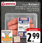 Frische Bratwurst im Angebot bei E center in Bad Salzuflen Frische Bratwurst Angebote von Rasting bei E center Bad Salzuflen für 2,99 €