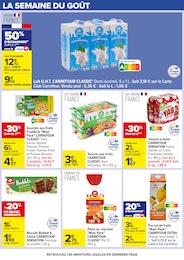 Prix et réduction Lait dans le prospectus Carrefour en cours Offre Lait dans le catalogue Carrefour du moment à la page 4