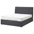 Bettgestell gepolstert mit Aufbew. Gunnared dunkelgrau 160x200 cm im Angebot bei IKEA in Mühlhausen Bettgestell gepolstert mit Aufbew. Gunnared dunkelgrau 160x200 cm Angebote von IDANÄS bei IKEA Mühlhausen für 549,00 €