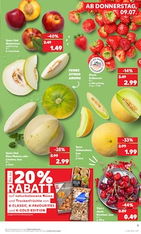 Erdbeeren Angebot im Kaufland Prospekt, gültig von 06.07.2026 bis 08.07.2026 Erdbeeren Angebot im aktuellen Kaufland Prospekt auf Seite 12