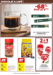 Promos Starbucks dans le catalogue "CHOCOLAT & CAFÉ" de Carrefour à la page 12