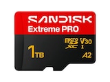 Extreme PRO® microSD™ UHS-I-Karte, Micro-SD Speicherkarte, 1 TB, 250 MB/s von SANDISK im aktuellen MediaMarkt Saturn Prospekt für 319,99 €
