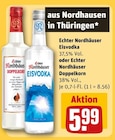 Eisvodka im Angebot bei REWE in Halberstadt Eisvodka Angebote von Echter Nordhäuser bei REWE Halberstadt für 5,99 €