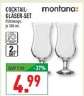 COCKTAIL- GLÄSER-SET von montana für 4,99 € bei Marktkauf im Angebot COCKTAIL- GLÄSER-SET von montana im aktuellen Marktkauf Prospekt