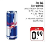 Energy Drink Angebote von Red Bull bei EDEKA Bamberg für 0,99 €