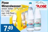 Mineralwasser von Plose im aktuellen Getränke City Prospekt für 7,49 €