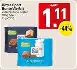 Bunte Vielfalt im Angebot bei WEZ in Bad Oeynhausen Bunte Vielfalt Angebote von Ritter Sport bei WEZ Bad Oeynhausen für 1,11 €