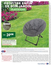 Chaise Angebote im Prospekt "Profiter enfin de son jardin" von Carrefour auf Seite 20