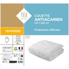 La couette anti-acariens tempérée - TEX HOME en promo chez Carrefour Brest à 26,24 €