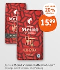 Vienna Melange Kaffeebohnen Angebote von Julius Meinl bei tegut Nürnberg für 15,99 €