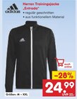 Herren Trainingsjacke Entrada Angebote von Adidas bei Netto Marken-Discount Plauen für 24,99 €