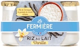 Le Riz au Lait - LA FERMIÈRE en promo chez Colruyt Le Riz au Lait - LA FERMIÈRE dans le catalogue Colruyt
