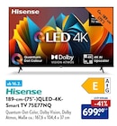 189-cm-(75"-)QLED-4K-Smart TV 75E77NQ Angebote von Hisense bei ALDI SÜD Trier für 1.199,00 €