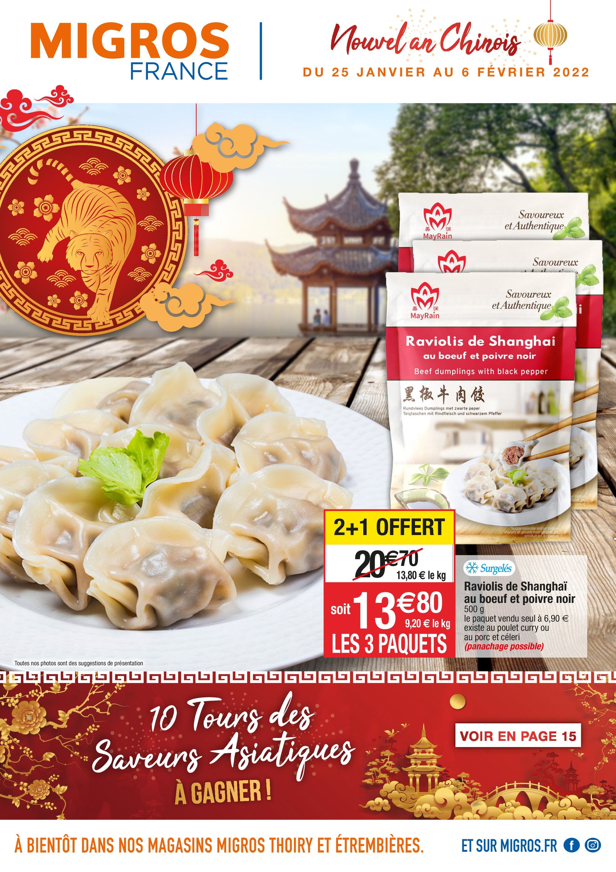 Catalogue Migros France à Ambilly, avec 16 pages Prospectus Migros France à Ambilly, "Nouvel An Chinois", 16 pages, 25/01/2022 - 06/02/2022