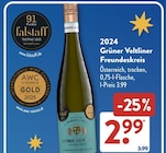 Gruener Veltliner im ALDI SÜD Prospekt Grüner Veltliner Freundeskreis im aktuellen ALDI SÜD Prospekt für 2,99 €