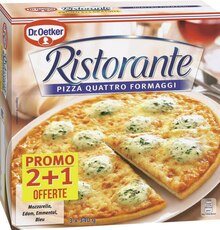 Pizza Quattro Formaggi Ristorante surgelée - Géant Casino à Bordeaux Pizza Quattro Formaggi Ristorante surgelée en promo chez Géant Casino Bordeaux à 3,99 €