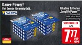 Alkaline Batterien Longlife Power Mignon AA im EDEKA Prospekt Alkaline Batterien Longlife Power Mignon AA von VARTA im aktuellen EDEKA Prospekt für 7,77 €