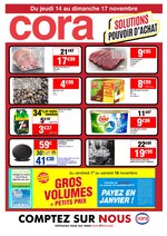Catalogue Cora "Solutions pouvoir d'achat", 1 pages, à Arcueil, 14/11/2019 - 17/11/2019 Prospectus Cora "Solutions pouvoir d'achat", 1 pages, à Arcueil, 14/11/2019 - 17/11/2019