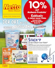 Netto Marken-Discount Prospekt für Schwedt: "10% auf Molkerei-Produkte", 2 Seiten, 17.03.2025 - 22.03.2025