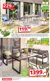 Gartensitzmöbel im Segmüller Prospekt "Gartenmöbel" auf Seite 22