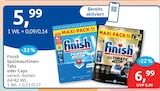 Spülmaschinen-Tabs oder Caps von Finish im aktuellen budni Prospekt