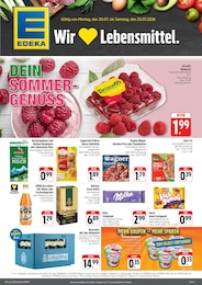 EDEKA Prospekt für Ebrach mit 4 Seiten EDEKA Prospekt für Ebrach: "Wir lieben Lebensmittel!", 4 Seiten, 20.07.2026 - 25.07.2026