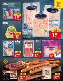 Bratwurst im Netto Marken-Discount Prospekt "Aktuelle Angebote" mit 73 Seiten (Nürnberg)