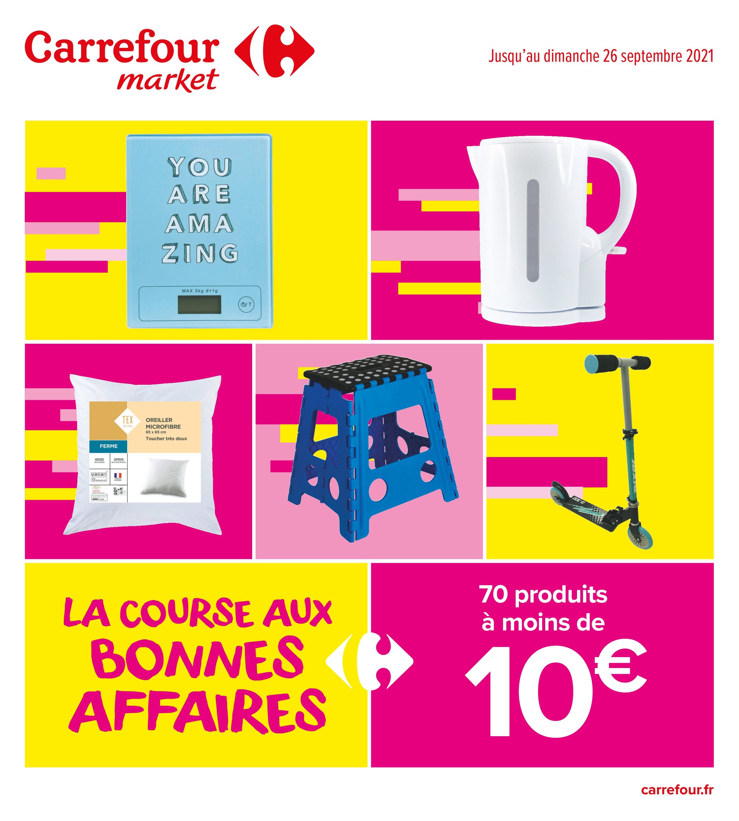 Catalogue Carrefour Market à La Valentine, avec 24 pages Prospectus Carrefour Market à La Valentine, "La course aux bonnes affaires", 24 pages, 07/09/2021 - 26/09/2021