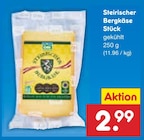 Steirischer Bergkäse Stück bei Netto Marken-Discount im Wanzleben Prospekt für 2,99 €