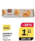 Cookies von Finton's Bakery im aktuellen Netto mit dem Scottie Prospekt für 1,11 €