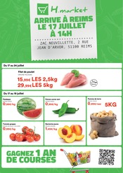 Promos Poulet dans le catalogue "Hmarket ARRIVE À REIMS" de Hmarket Poulet en promo dans le catalogue Hmarket à la page 1