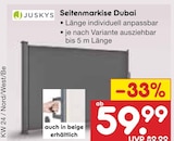 Seitenmarkise Dubai von Juskys für 59,99 € bei Netto Marken-Discount im Angebot Seitenmarkise Dubai von Juskys im aktuellen Netto Marken-Discount Prospekt