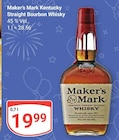 Kentucky Straight Bourbon Whisky Angebote von Maker's Mark bei GLOBUS Neustadt für 19,99 €